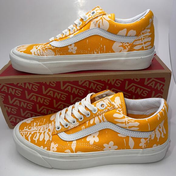 Vans Old Skool Anaheim Factory Sneaker Floral Citrus, Women's Size 8 / EUR 38.5 - Picture 1 of 10